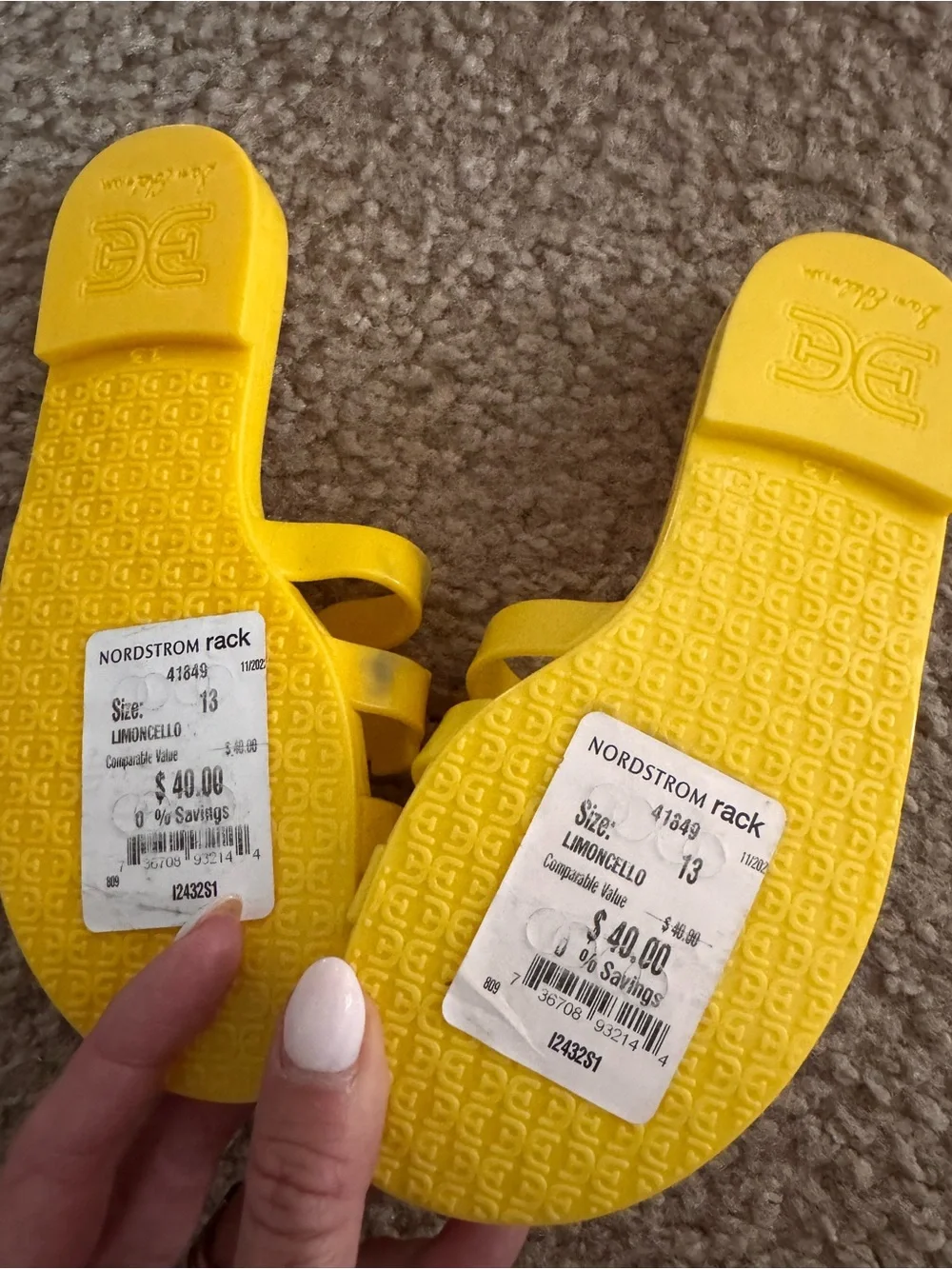 Sam Edelman new with tags yellow Slide Sandals for Kids - Casual Slip-On